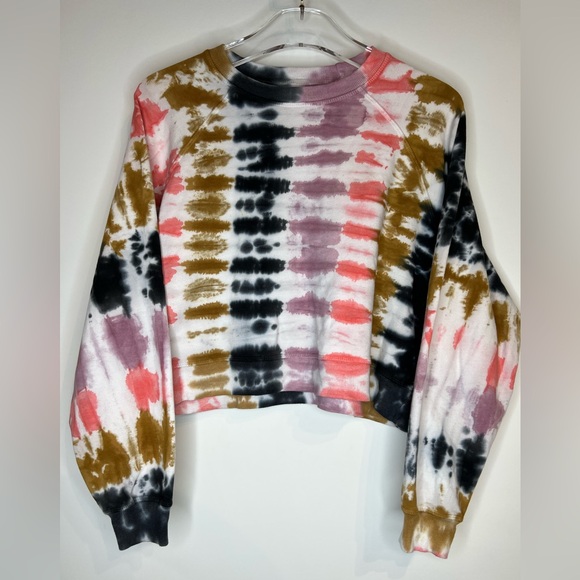 ✨SOLD✨ Electric & Rose Tie-Dye Cropped Sweatshirt - Size XS - Picture 6 of 6